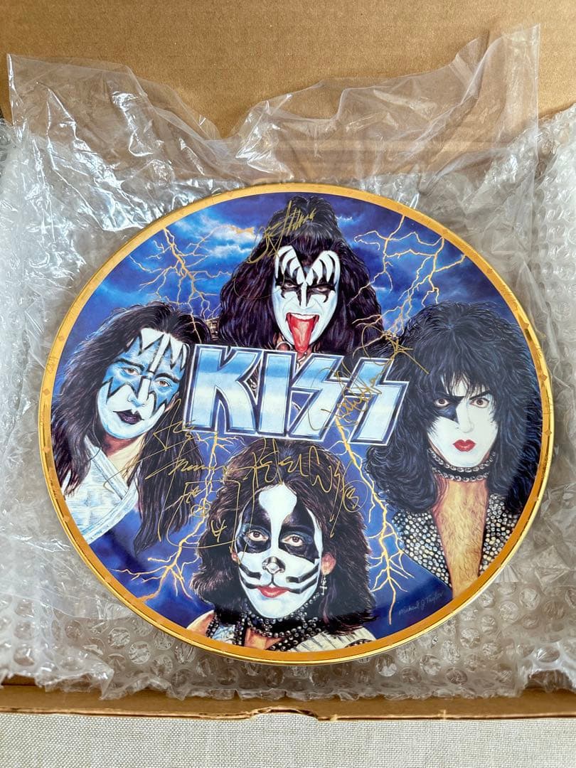 超希少サイン入りKISS Rockers &Rulersコレクターズプレート絵皿