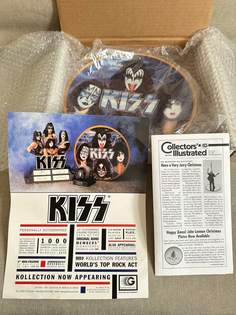 超希少サイン入りKISS Rockers &Rulersコレクターズプレート絵皿