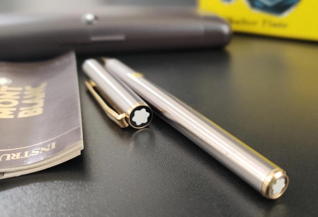 1980年代 Montblanc モンブラン 万年筆 シルバー 18K 750