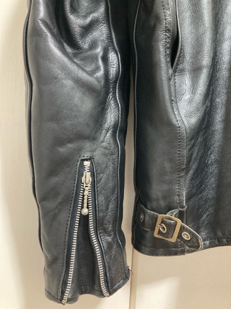 wings over usa シングルライダースジャケット 本革　ブラック