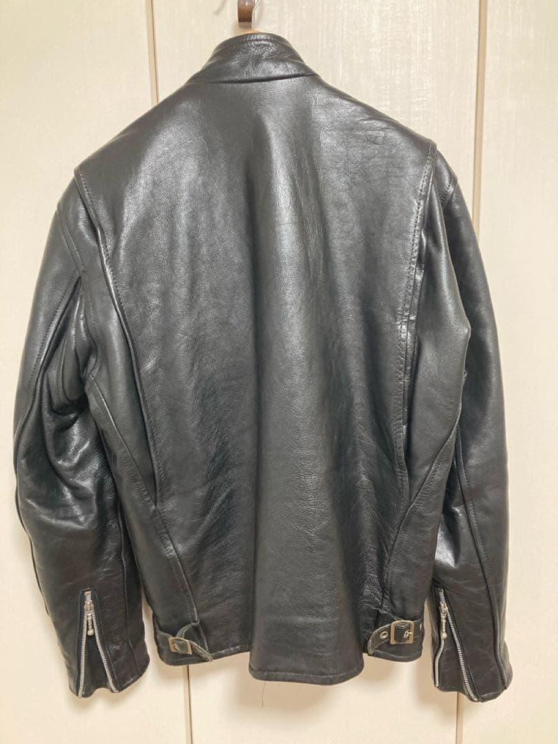 wings over usa シングルライダースジャケット 本革　ブラック