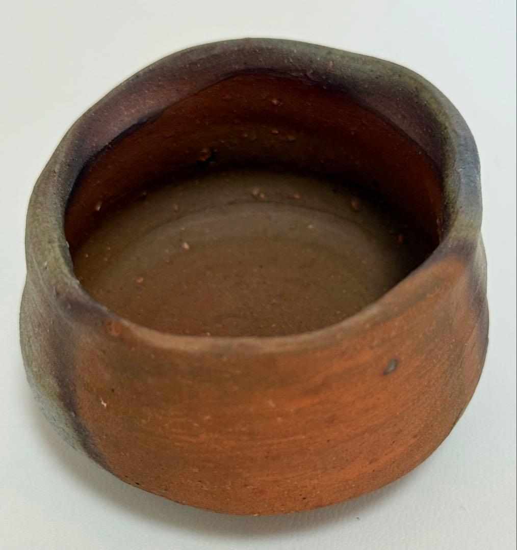 中村六郎 備前酒呑 共箱 共布 栞付き