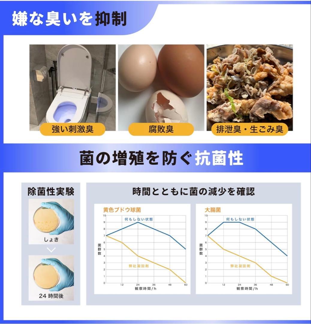 非常用 トイレ 凝固剤 １５年保存 99.8% 消臭効果 防災５０回 ６個セット