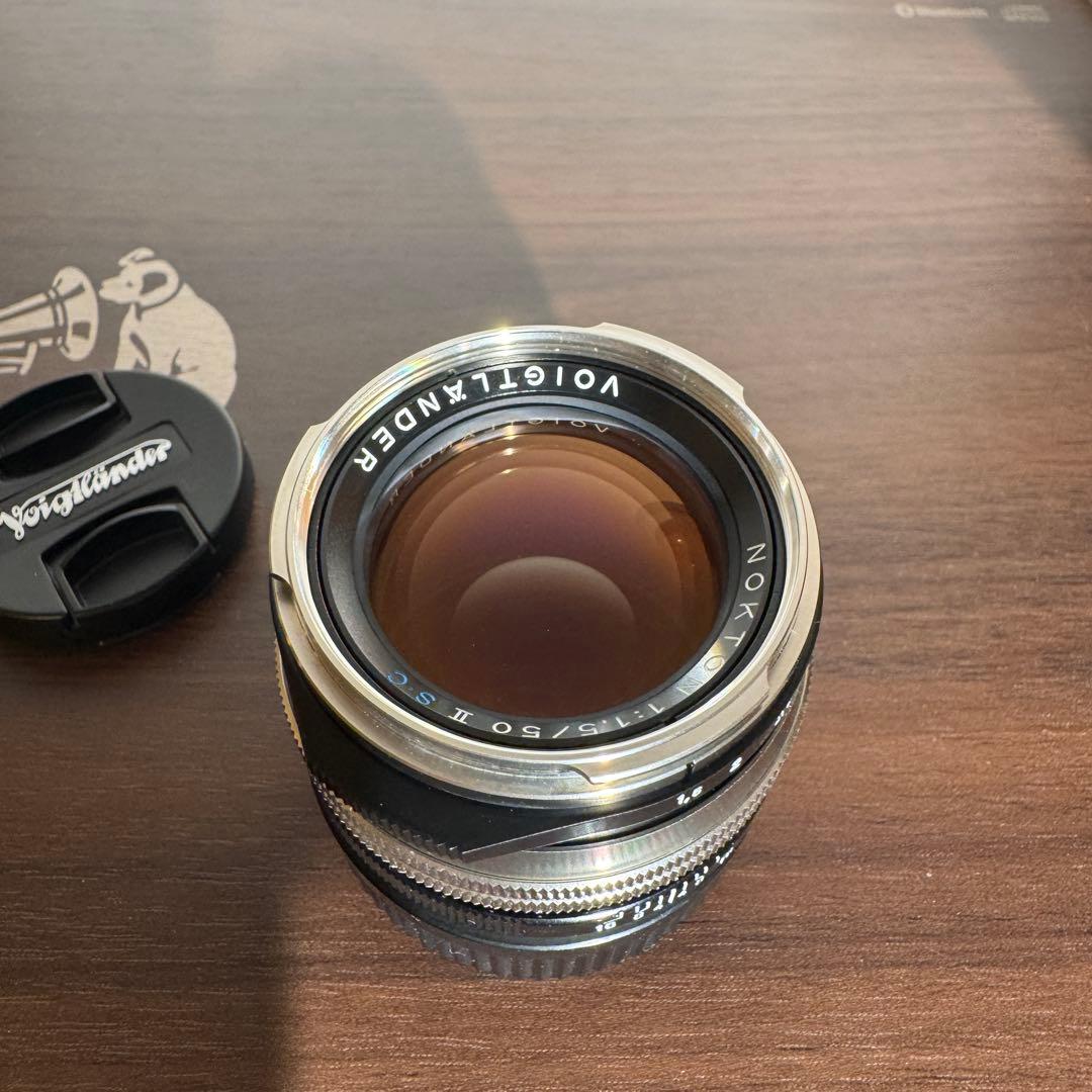 Voigtlander 50mm f1.5 II SC ニッケルメッキ仕上げ