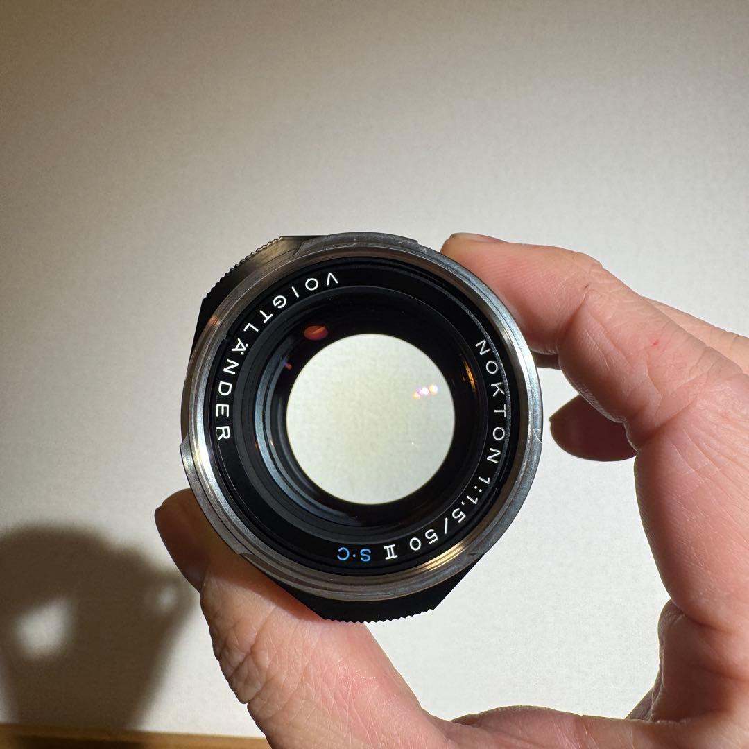 Voigtlander 50mm f1.5 II SC ニッケルメッキ仕上げ