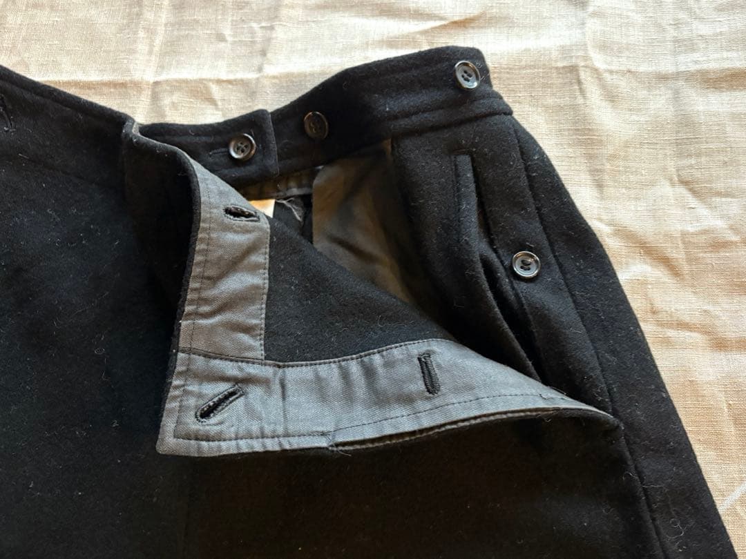 コムデギャルソンビンテージ、キュロットスカート、ウール、プラック