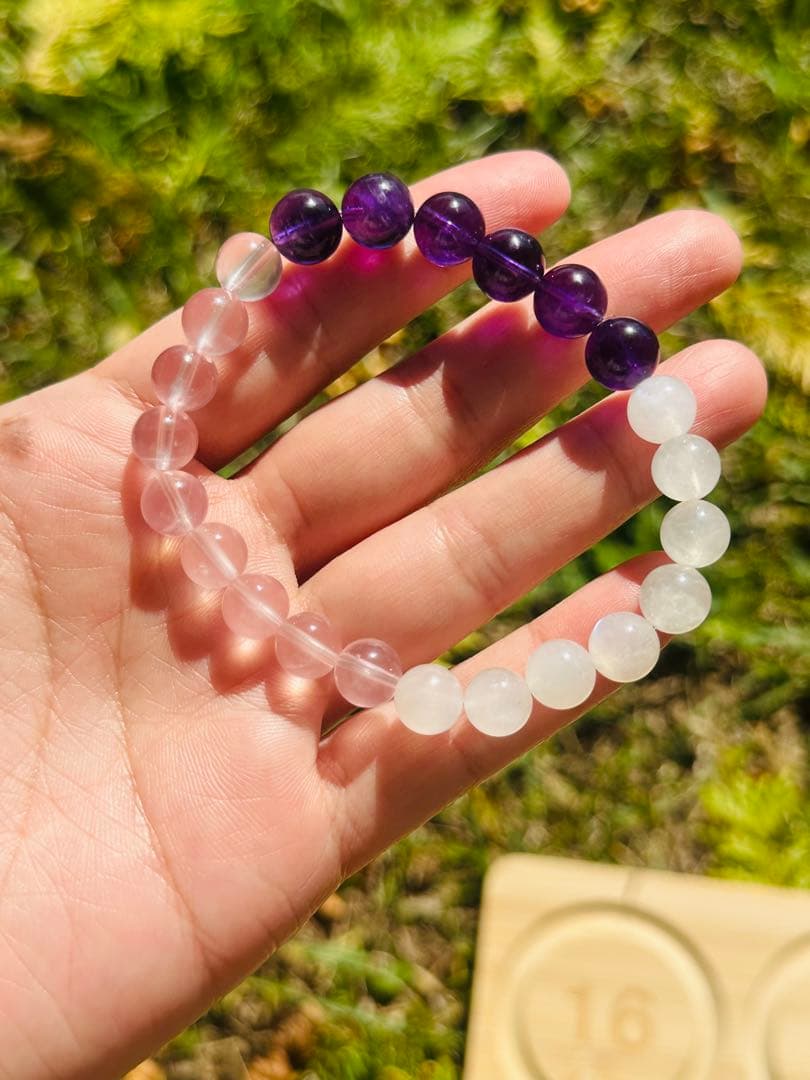 ユニドロブレスレット　パープル系