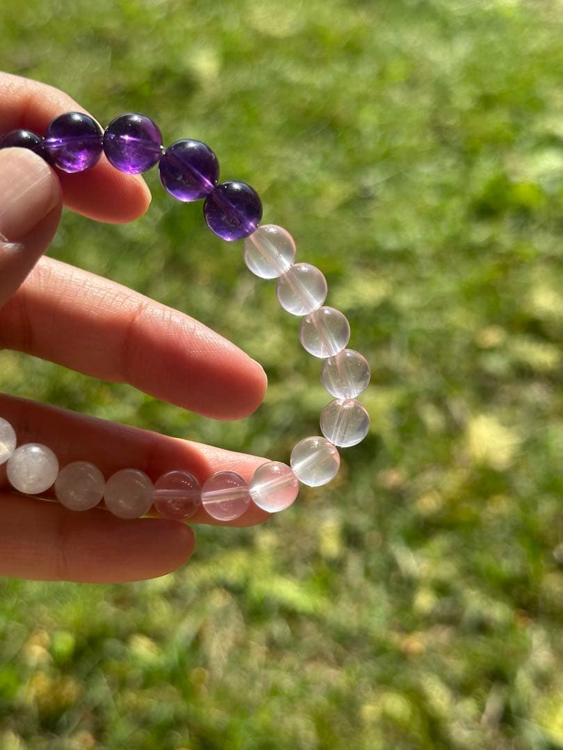 ユニドロブレスレット　パープル系