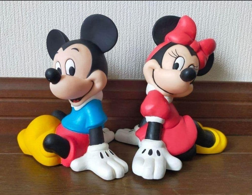 希少！ 「ミッキーマウス」 「ミニーマウス」 フィギュア/貯金箱