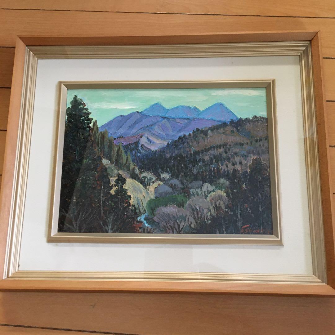 絵画　油絵　柴津　茂