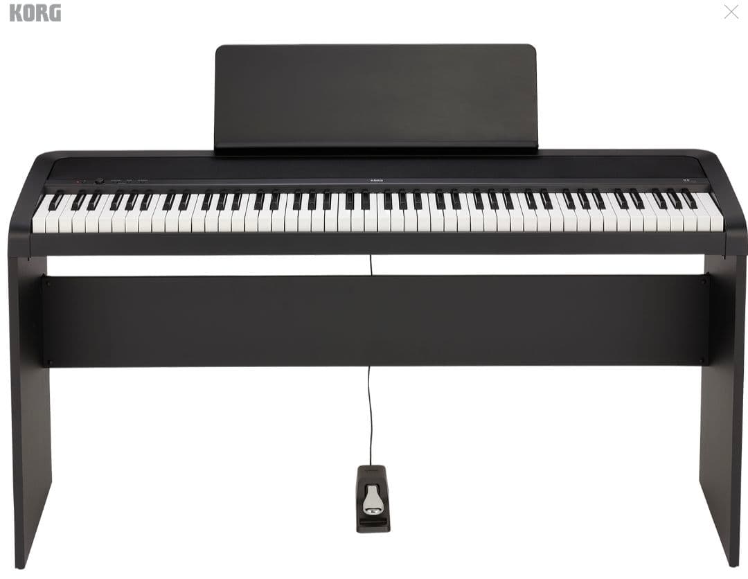即決優先 KORG 電子ピアノ B2 BK 88鍵 ブラック 専用スタンドセット
