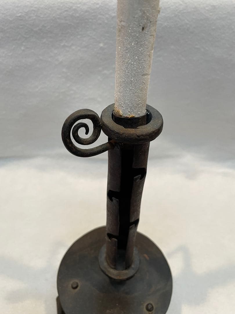 自在燭台（五段調節可能）和蝋燭　燭台