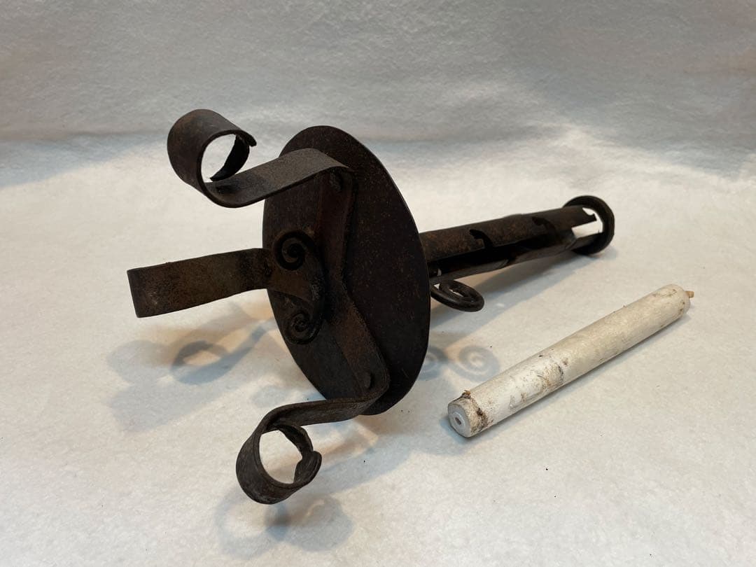 自在燭台（五段調節可能）和蝋燭　燭台