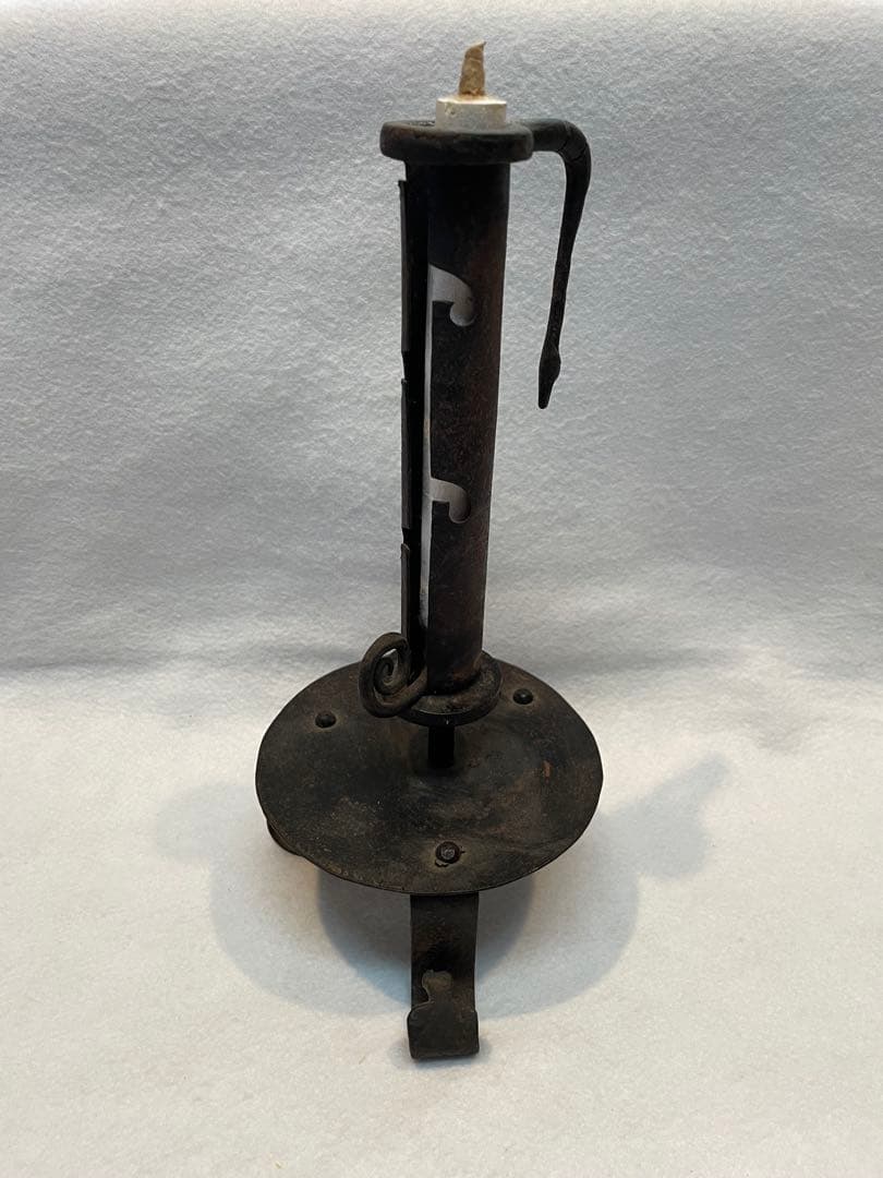 自在燭台（五段調節可能）和蝋燭　燭台