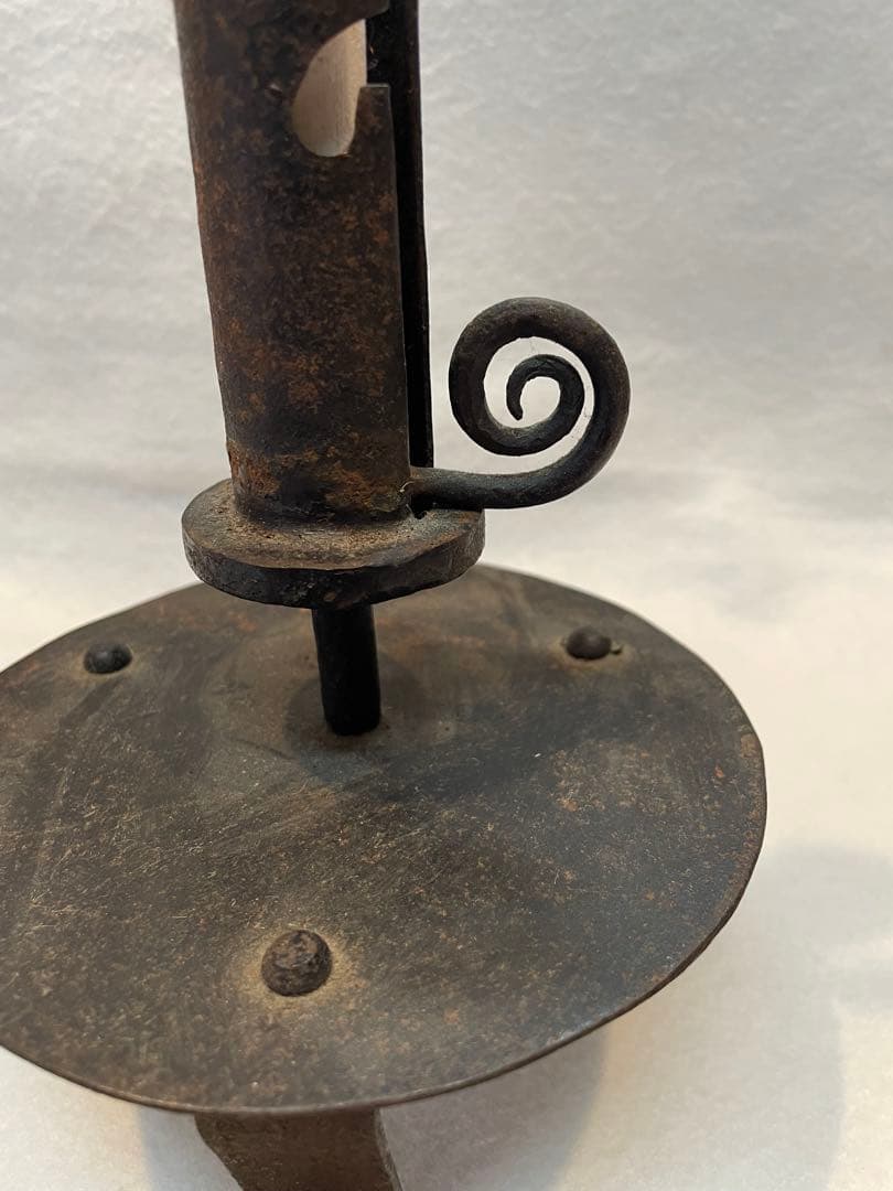 自在燭台（五段調節可能）和蝋燭　燭台