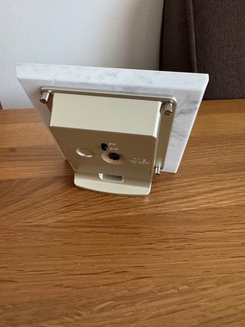 WAKO STL004W ホワイトマーブル置時計