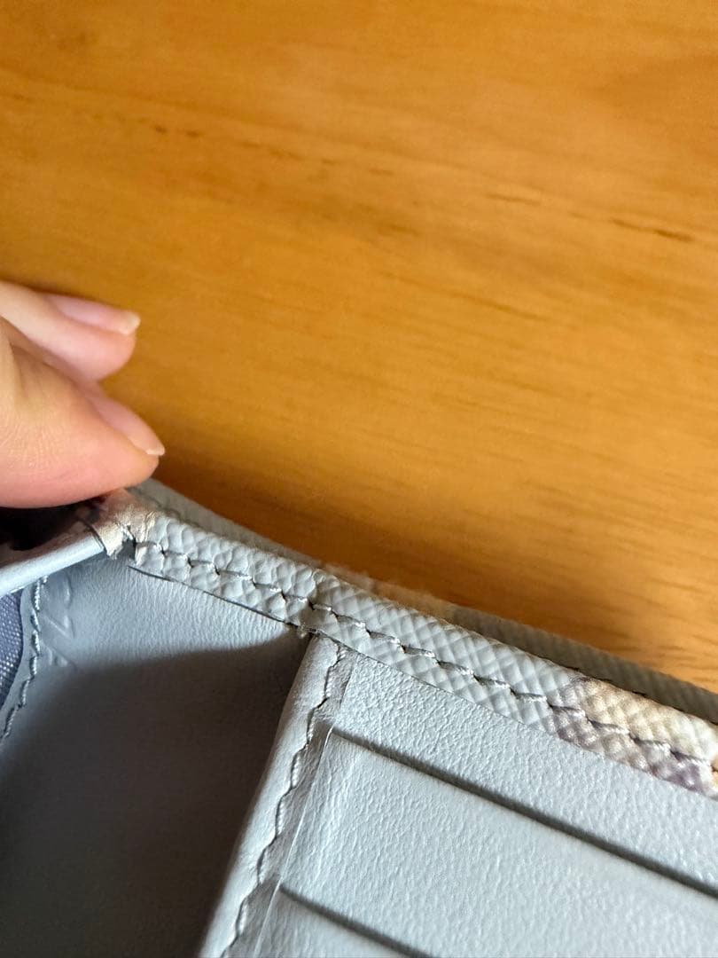 PRADA プラダ 花柄 三つ折り財布 サフィアーノレザー