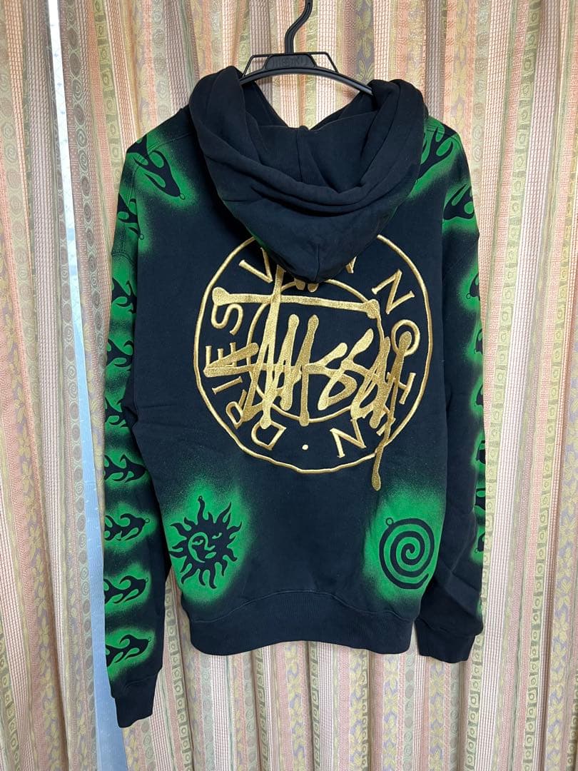 Stüssy x Dries Van Noten エアブラシフーデッドパーカー