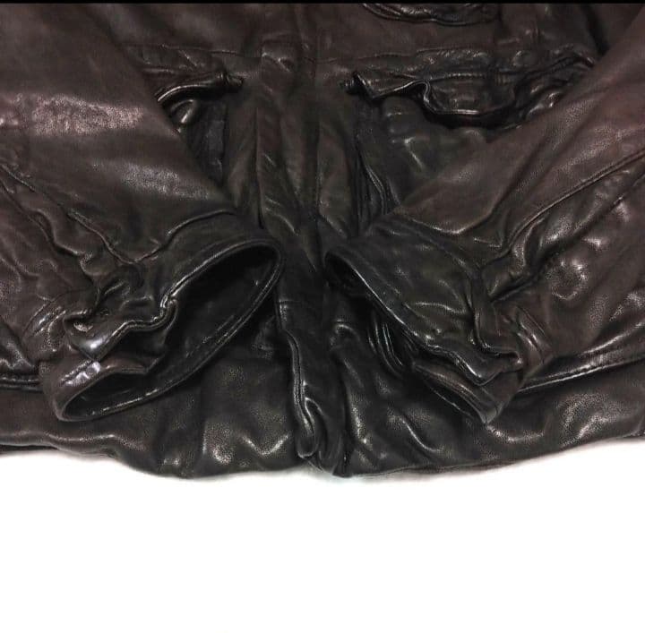 美品 キャサリン ハムネット ロンドン レザー 羊革 ジャケット ライダース 茶