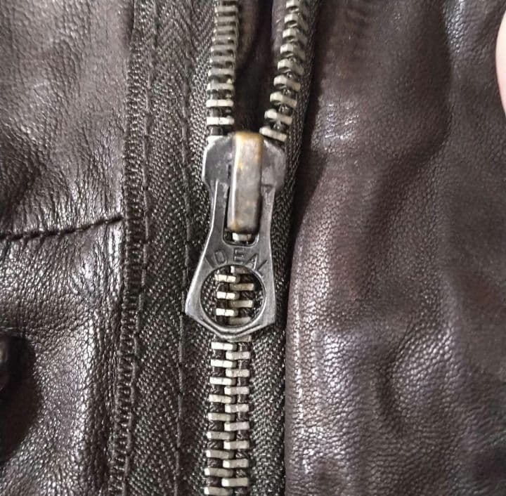 美品 キャサリン ハムネット ロンドン レザー 羊革 ジャケット ライダース 茶