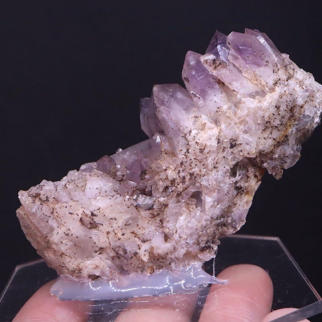 アメジスト 紫水晶 クォーツ 74.9g AMT279 鉱物　原石　天然石