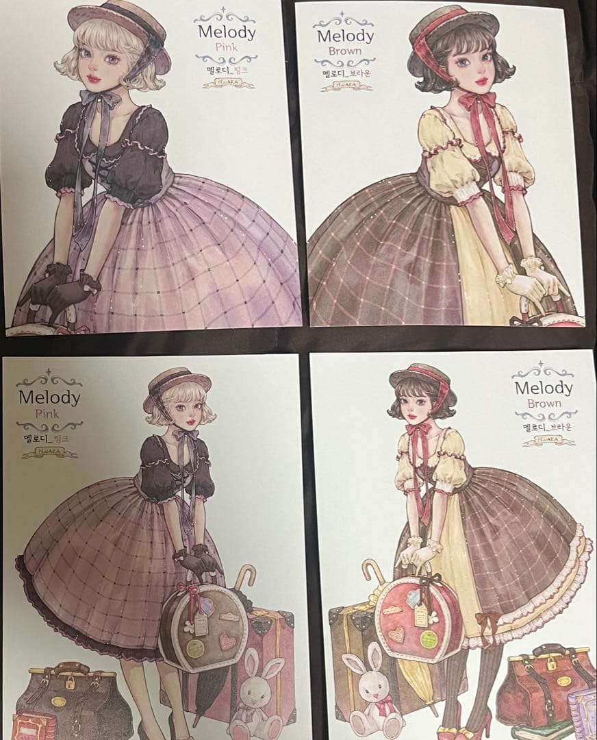 737.海外ステッカー HWARA Melody 8枚セット おすそ分け