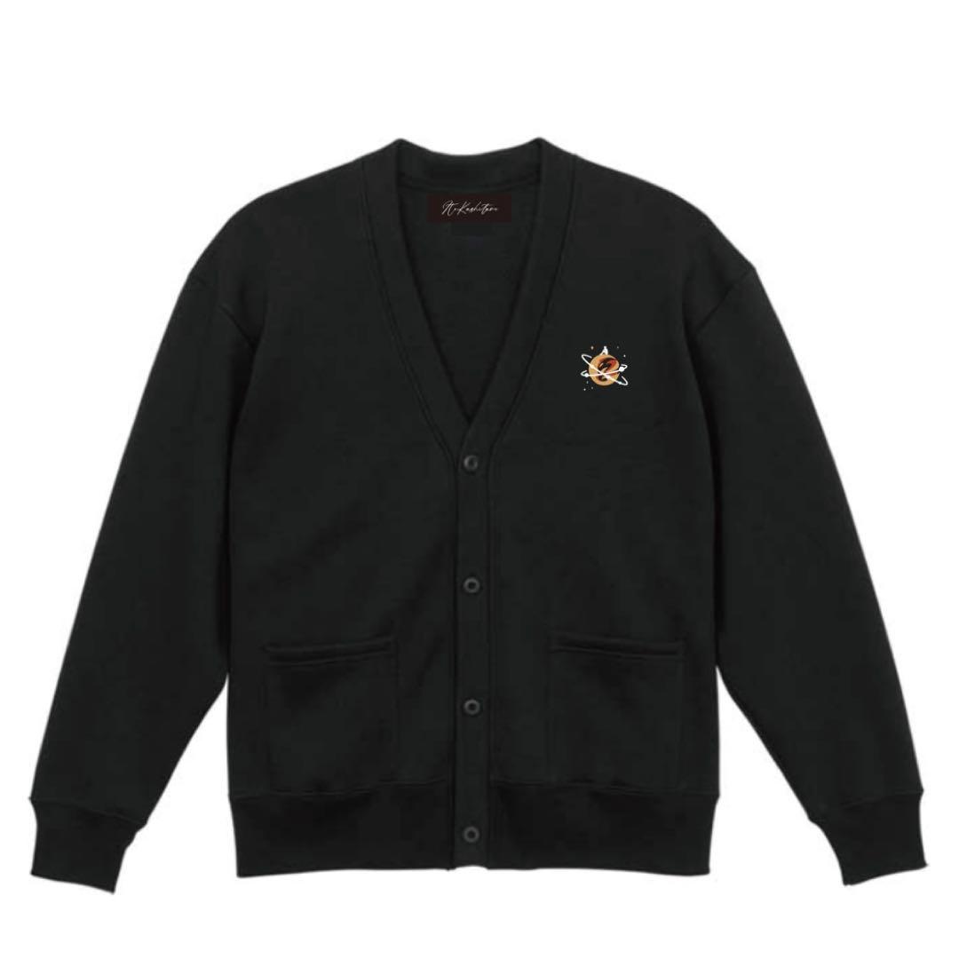 伊東歌詞太郎　s.s.w. スウェットカーディガン（ブラックスター）