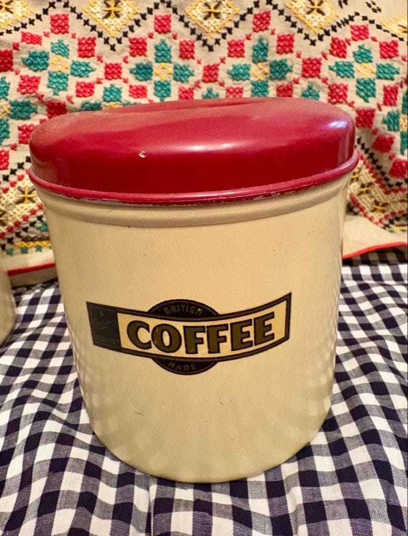 ◆希少人気◆コレクターズ⭐︎イギリスアンティークgarrison社キャニスター２個