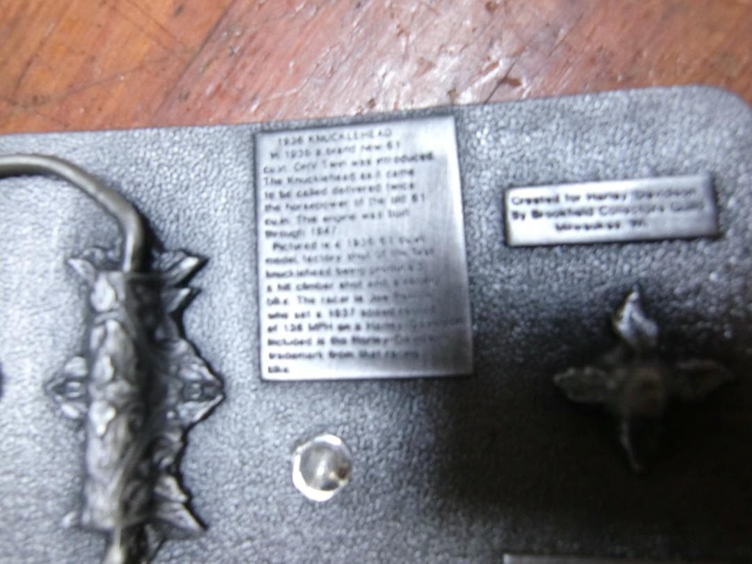 1983 ハーレーダビッドソン.バックル.1936ナックルヘット（当時物