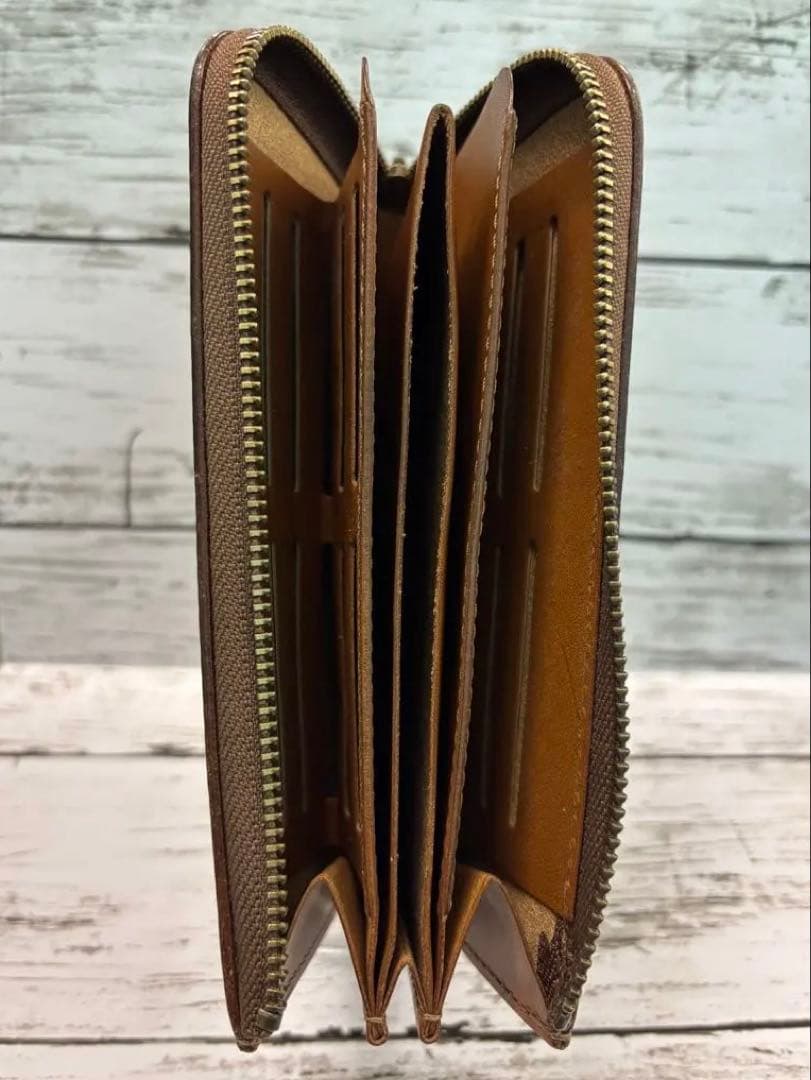 RUBATO ブラウンレザー長財布