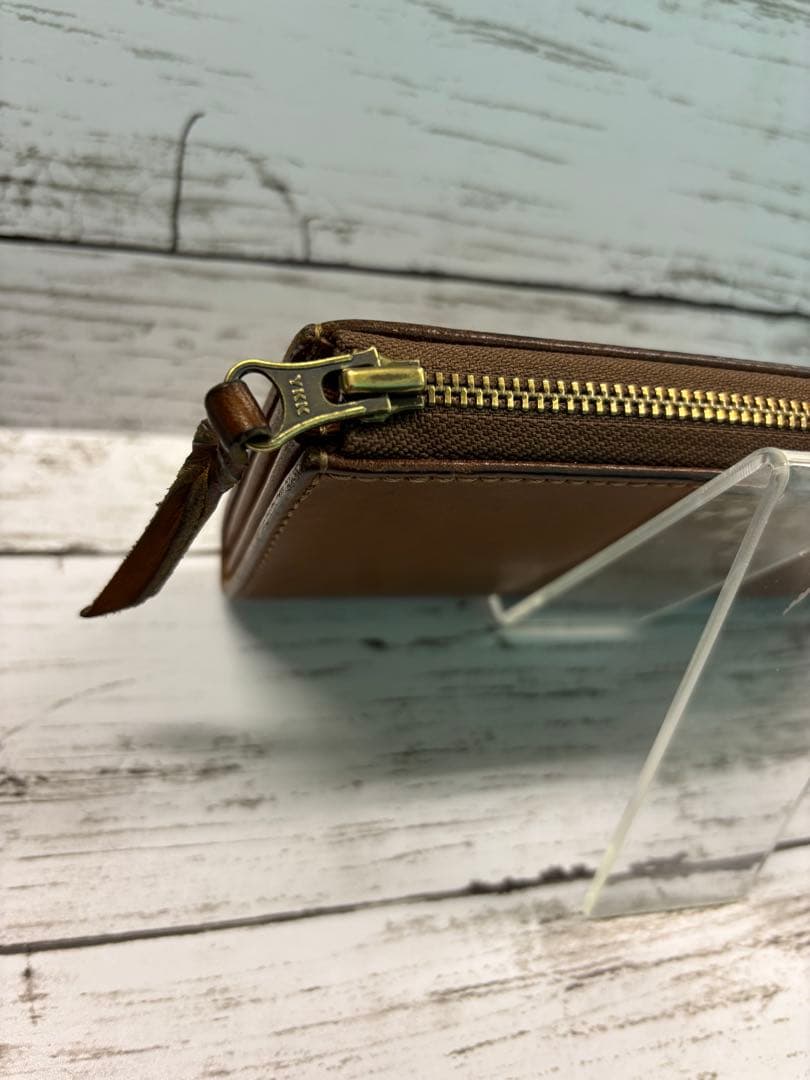 RUBATO ブラウンレザー長財布