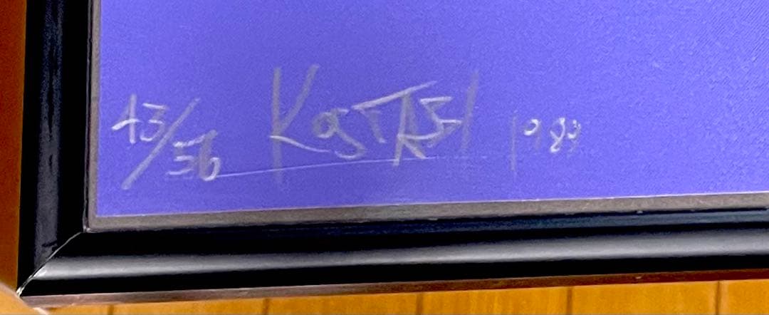 銘品【MARK KOSTABI】1989年作品 シルクスクリーンNo.43／56