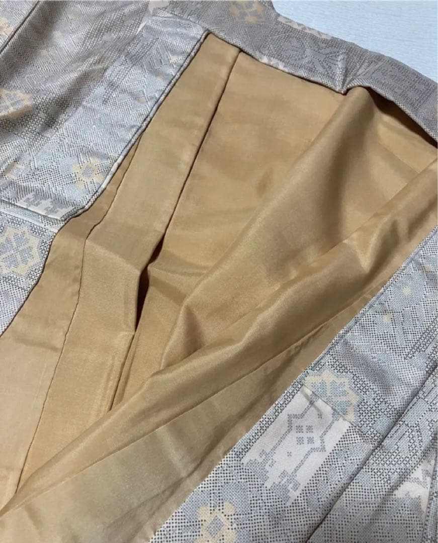 白大島紬、長着、羽織り、道行アンサンブル