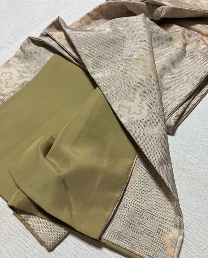 白大島紬、長着、羽織り、道行アンサンブル