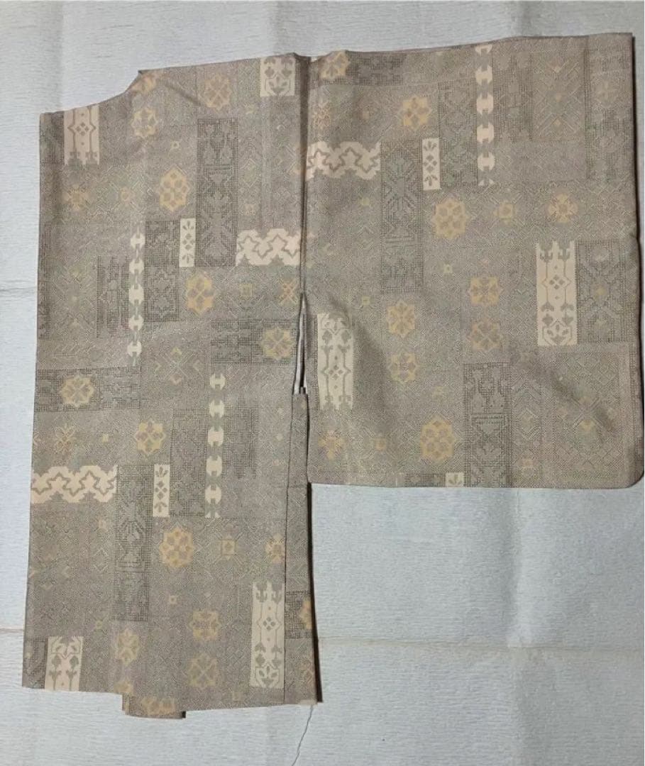 白大島紬、長着、羽織り、道行アンサンブル