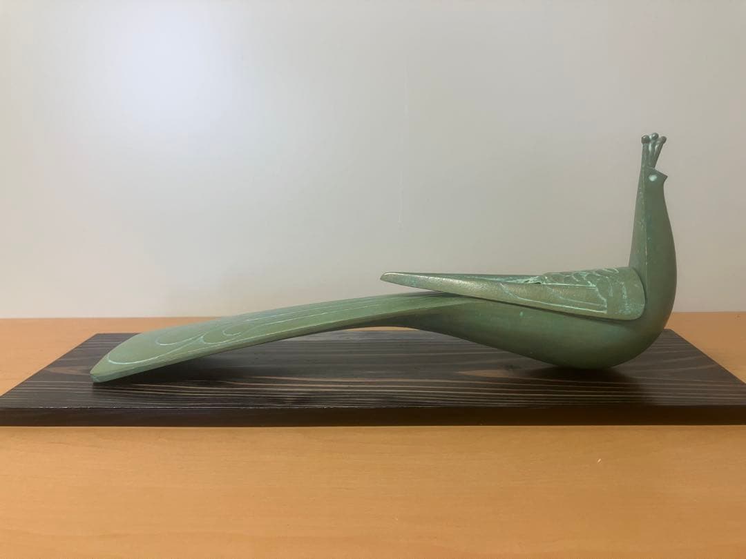 【三枝惣太郎】瑞鳥 孔雀 高岡銅器 アンティーク レア 希少 新品未使用