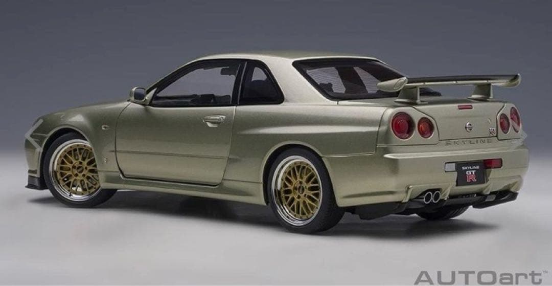 AUTOart 1/18 GT-R(R34) V-specⅡ NUR BBS