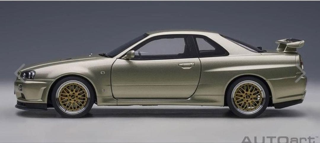 AUTOart 1/18 GT-R(R34) V-specⅡ NUR BBS