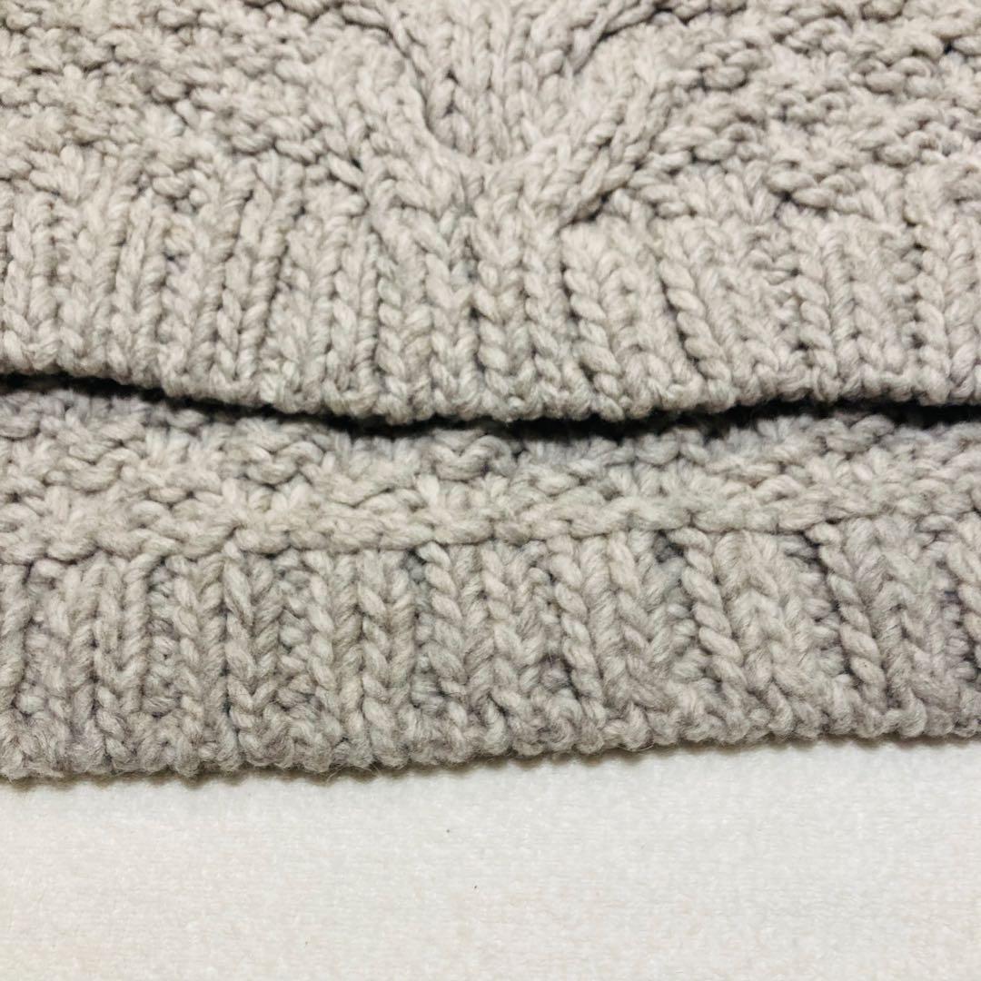 かぐれ　ペルーショルダーニットウォーマー　グレー