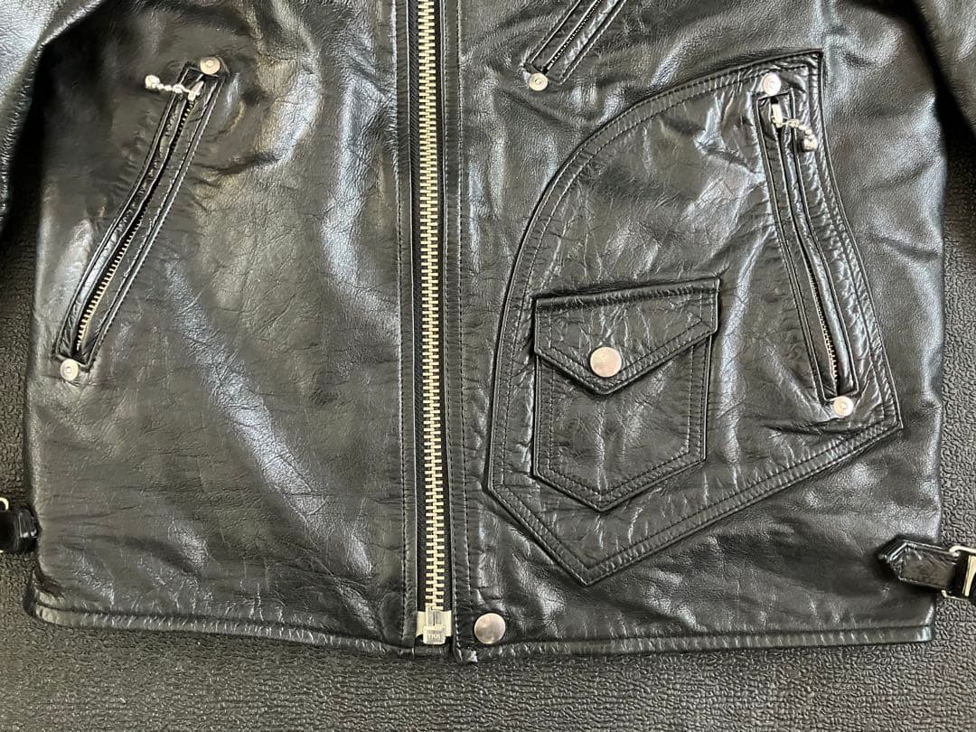 ルードギャラリー RUDE GALLERY ダブルレザーライダース サイズ2