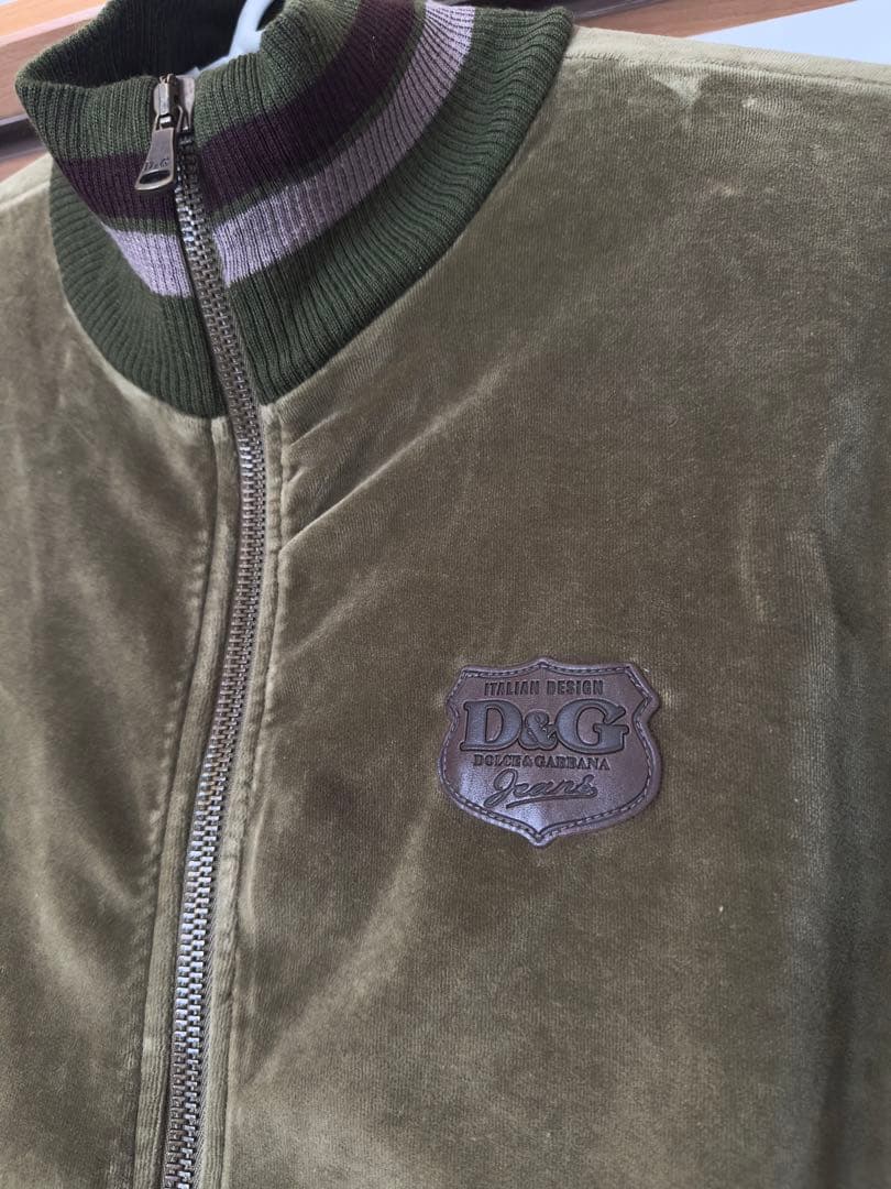【期間限定値下げ中】D&G ドルチェ＆ガッバーナ ベロア ジップアップ　美品