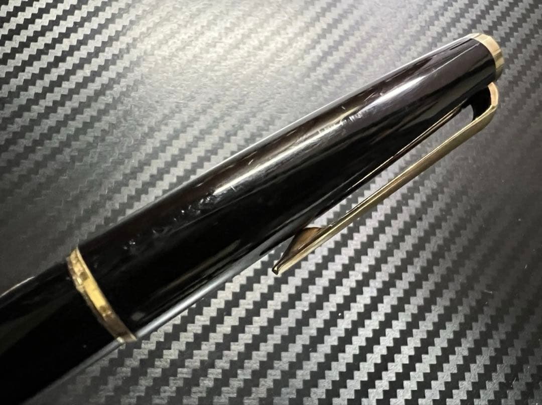 極美品 モンブラン 320 万年筆 吸入式 ブラック EF 14金