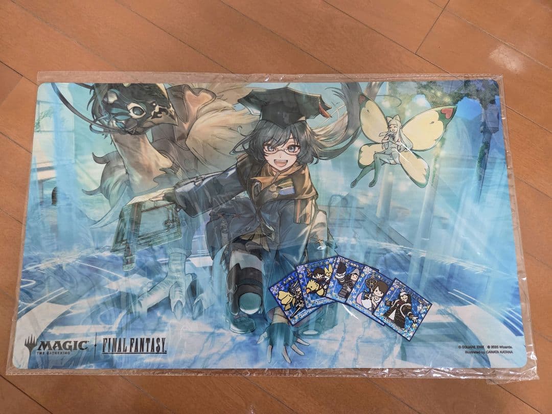 MTG FF 瞬唱の魔道士 プレイマット+ちびキャラシール5枚セット