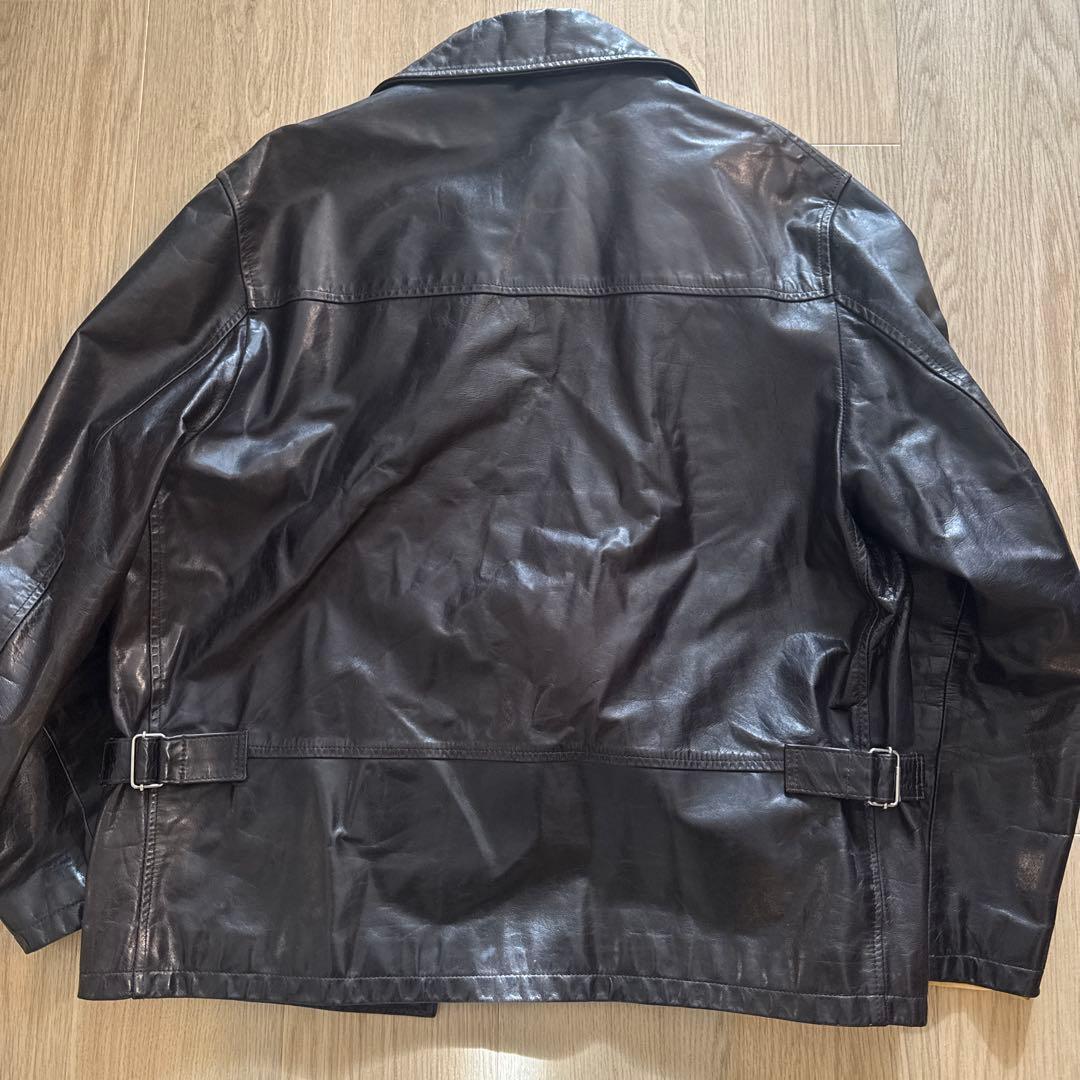 英国製 BLAKES シングル襟付きライダース ロンジャン 古着