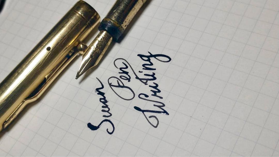 スワン/Swan Mabie Todd & Co. 万年筆 ペン先14CT 金