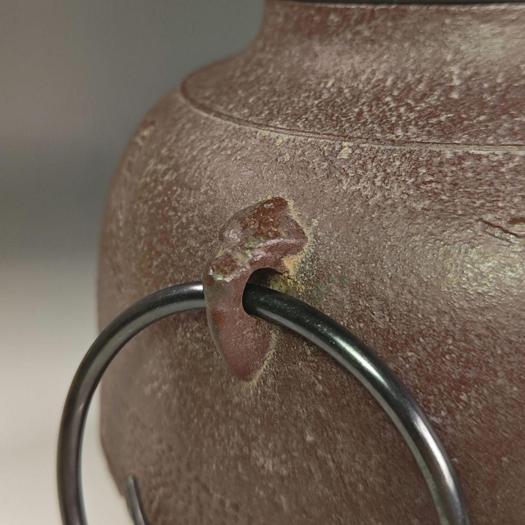 ウ238 茶釜『釜師　佐藤浄清造』『芦屋写浜松地紋　真形釜　共箱』鉄釜　茶道具