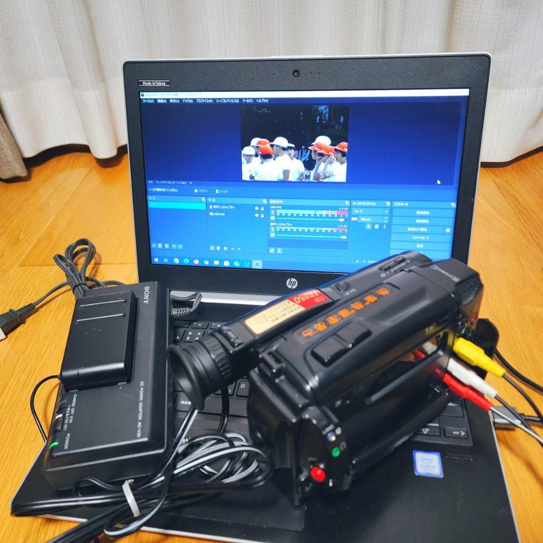 【動作確認済】SONY Hi8 高画質 ビデオカメラ CCD-TR850 セット