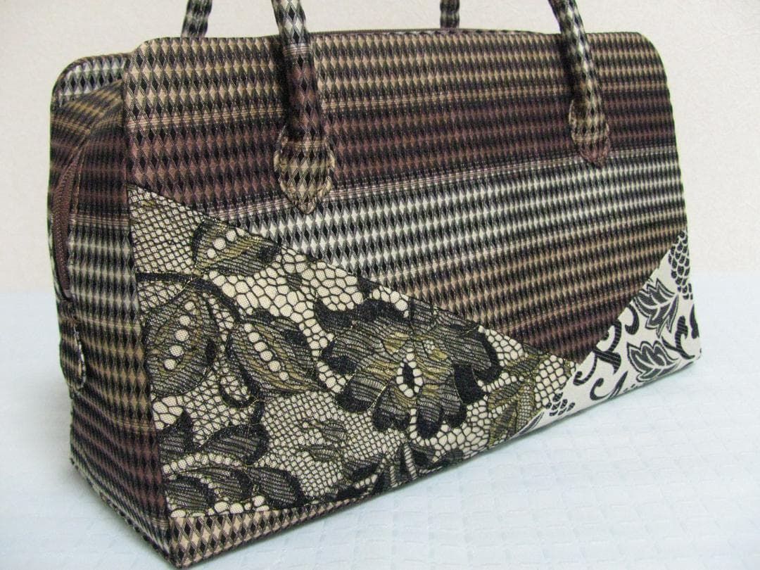 新同★銀座 ぜん屋 ボストン型バッグ 利休バッグ 和装バッグ