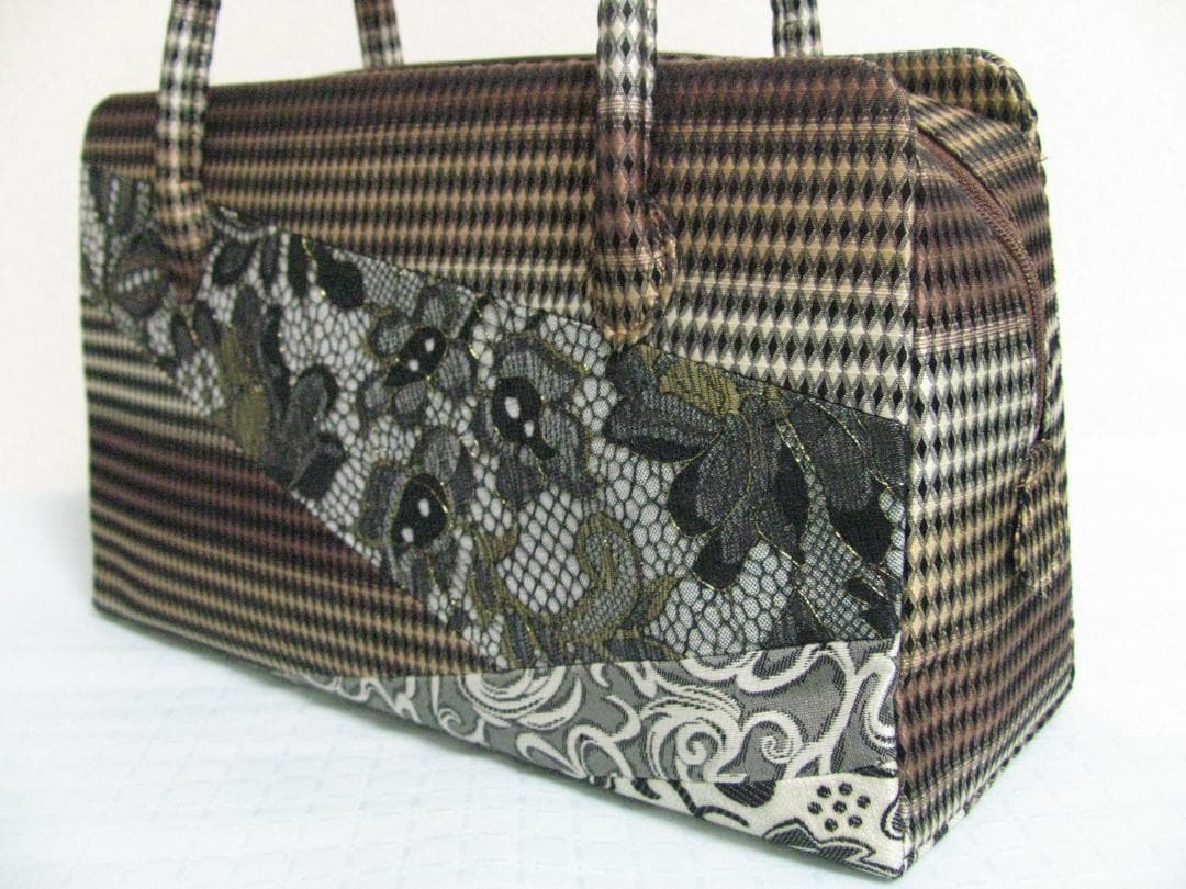 新同★銀座 ぜん屋 ボストン型バッグ 利休バッグ 和装バッグ