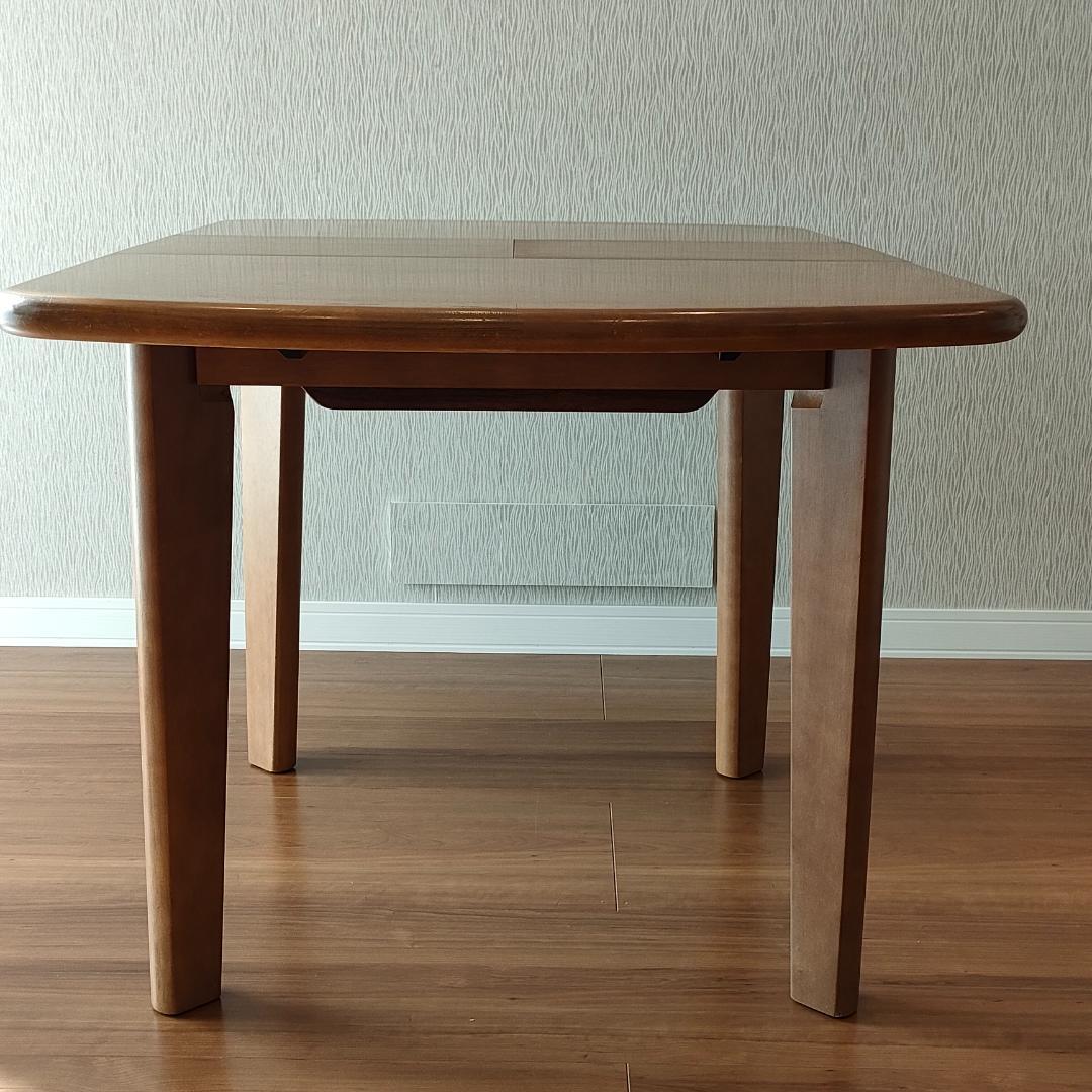 マルニ木工　伸長式　ダイニングテーブルセット　椅子2脚付き